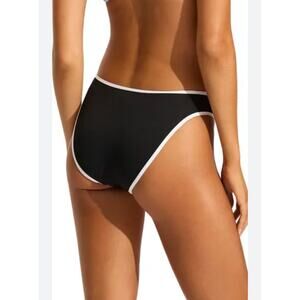 Seafolly Beach Bound High Cut Bikini Bottoms US 12 UK 16 (New)